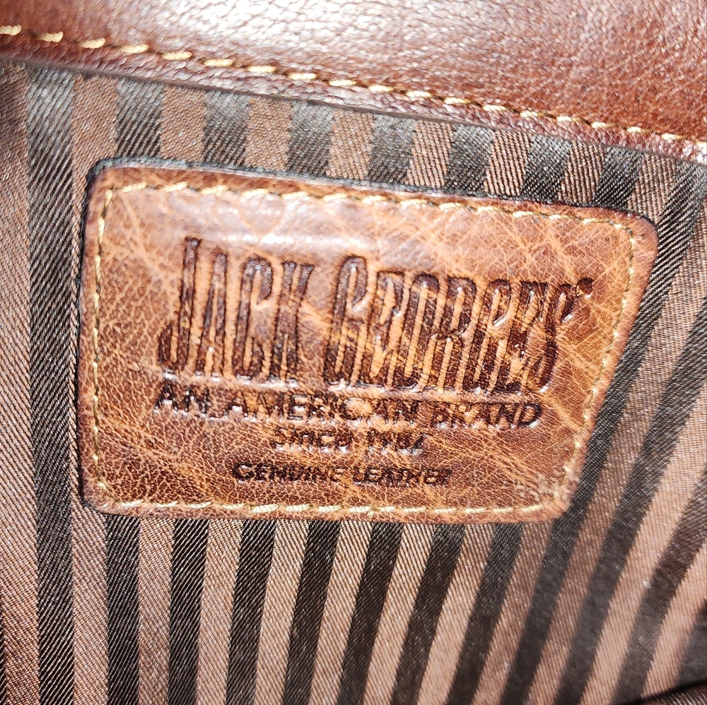 Men's laptop bag genuine leather Jack Georges